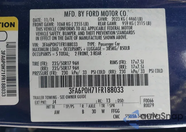 3FA6P0H71FR188033: 43027688