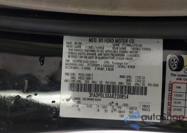 3FADP0L3XAR220854: 43027848