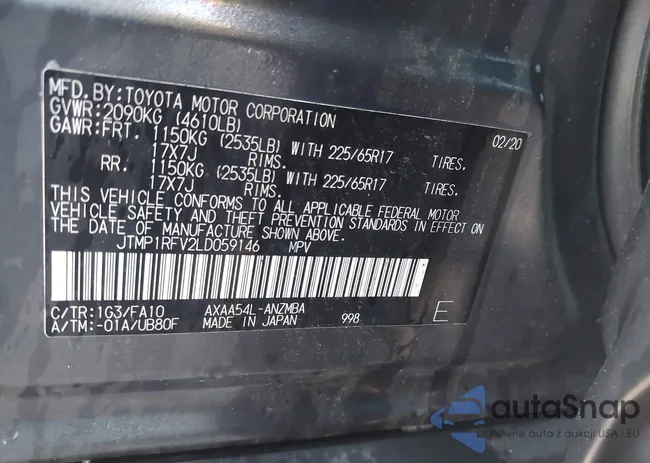 JTMP1RFV2LD059146: 43026879