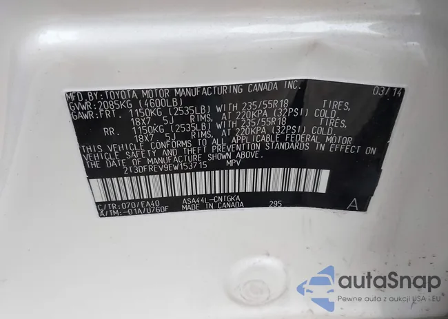 2T3DFREV9EW153715: 43026949