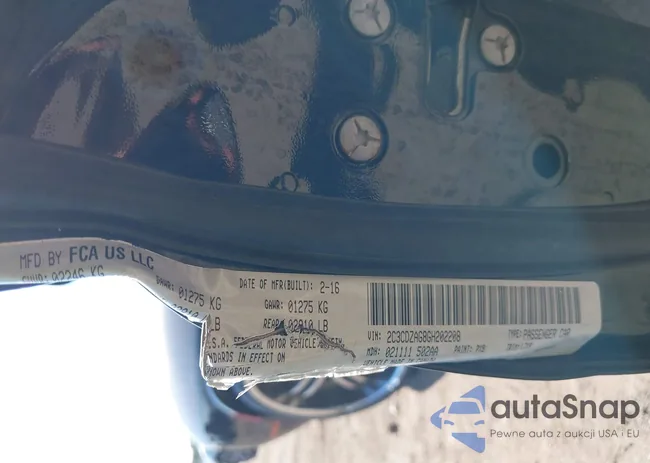 2C3CDZAG8GH202208: 43027208