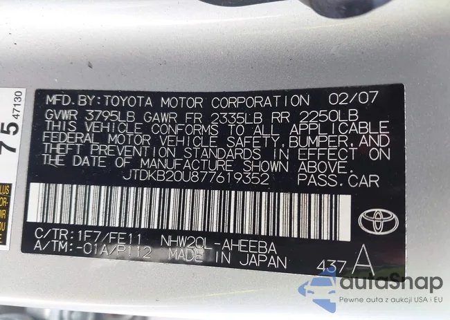 JTDKB20U877619352: 43028686