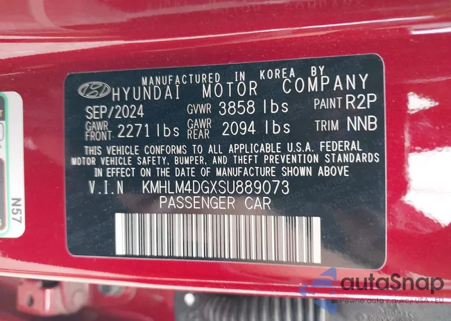 KMHLM4DGXSU889073: 43027867