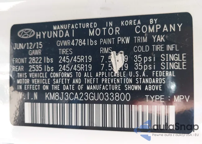 KM8J3CA23GU033800: 43029290