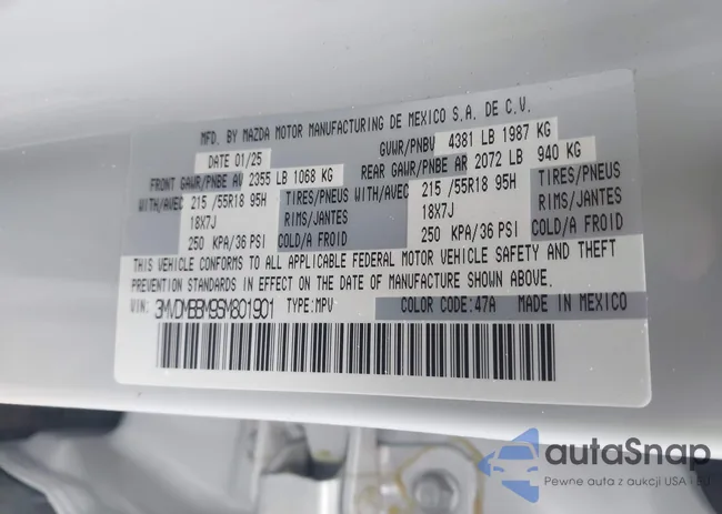 3MVDMBBM9SM801901: 43029461