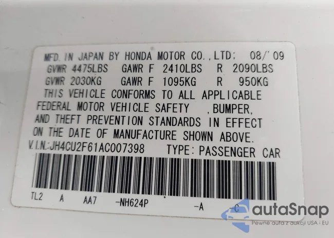 JH4CU2F61AC000738: 43029502