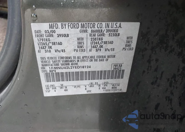 1FMNU42L2YED18124: 43029121