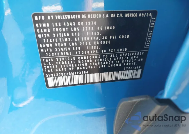 3VVEX7B23RM123554: 43029162