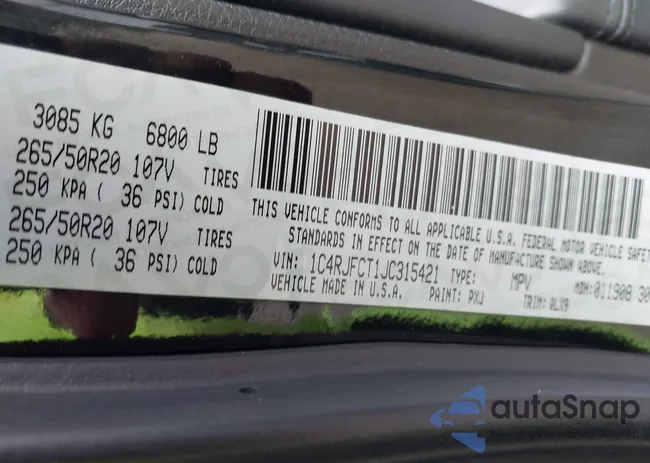 1C4RJFCT1JC315421: 43029189