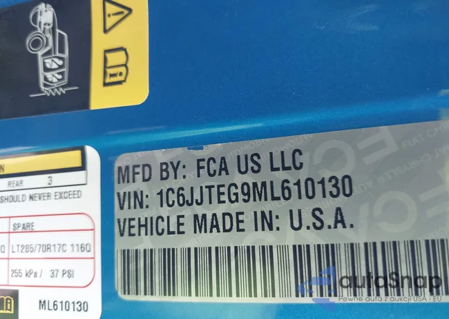 1C6JJTEG9ML610130: 43030509