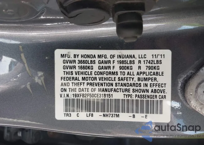 19XFB2F50CE318151: 43030712