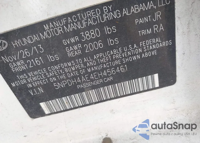 5NPDH4AE4EH456461: 43030853