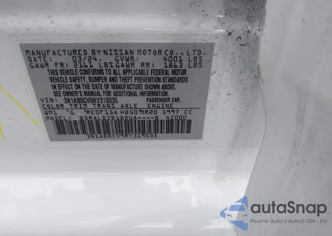 3N1AB8CV9RY319035: 43029885