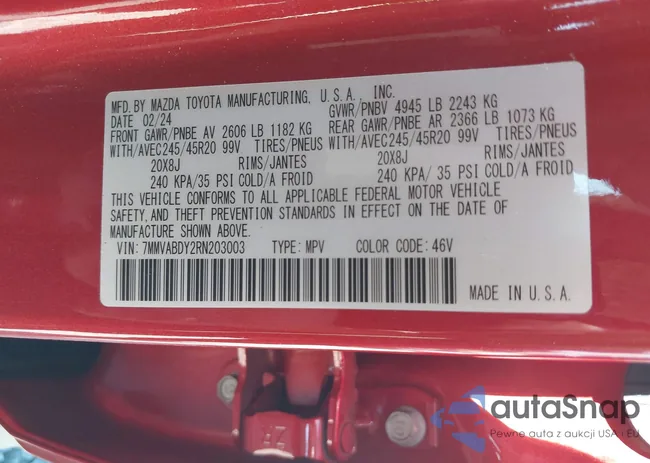 7MMVABDY2RN203003: 43030196