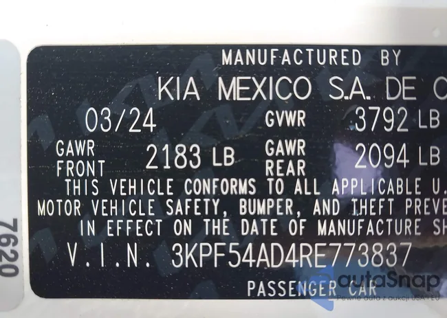 3KPF54AD4RE773837: 43030264