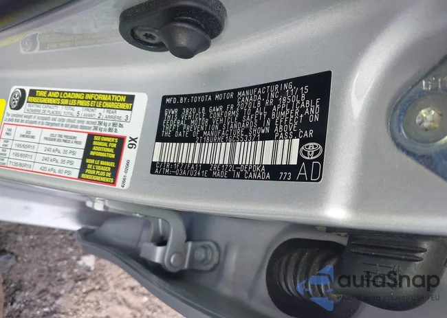 2T1BURHE1GC553371: 43031372