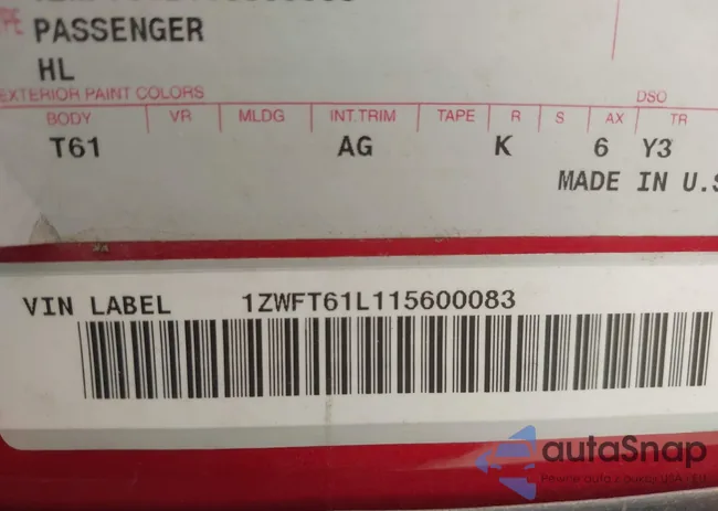 1ZWFT61L115600083: 43031384