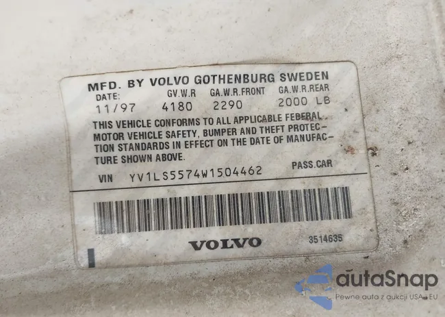 YV1LS5574W1504462: 43031479