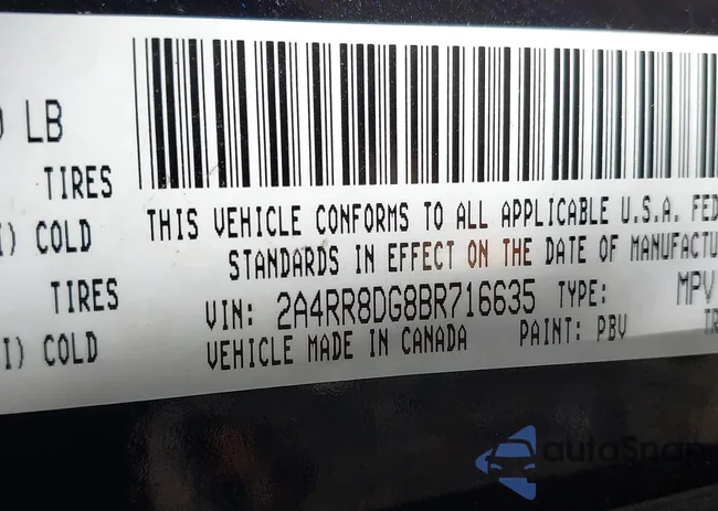 2A4RR8DG8BR716635: 43031482