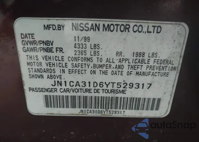 JN1CA31D6YT529317: 43031654
