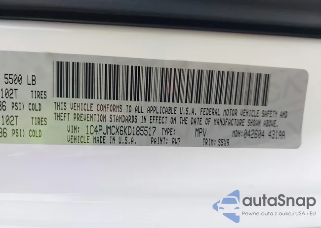 1C4PJMCX6KD185517: 43031689