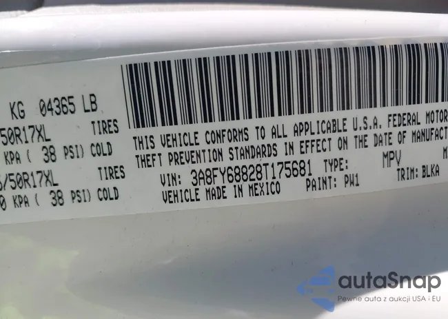 3A8FY68828T175681: 43031702