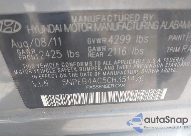 5NPEB4AC5CH351476: 43031813