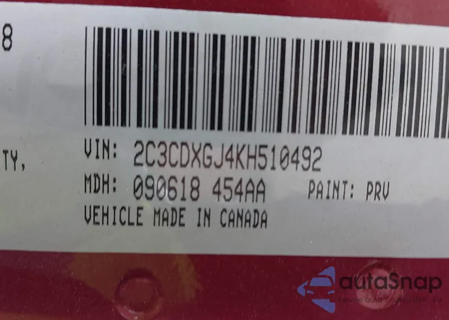 2C3CDXGJ4KH510492: 43031077