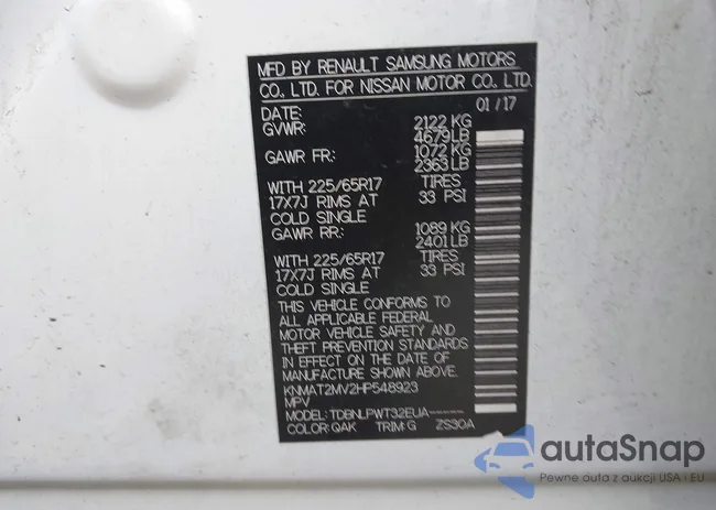 KNMAT2MV2HP548923: 43031167