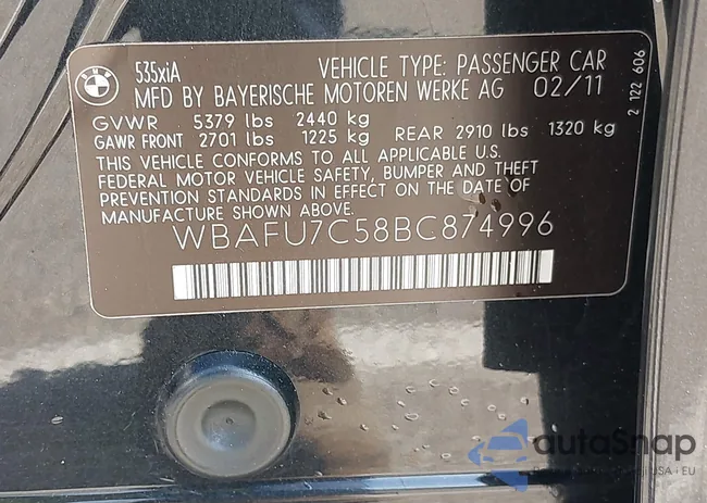 WBAFU7C58BC874996: 43031227