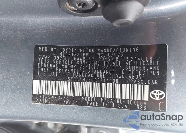 5YFB4MDE9SP341108: 43032344