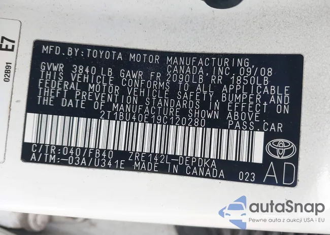 2T1BU40E19C120280: 43032352