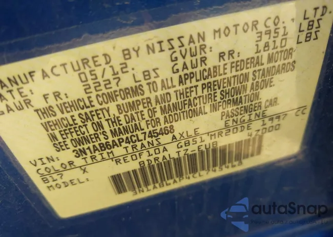 3N1AB6AP4CL745468: 43033278