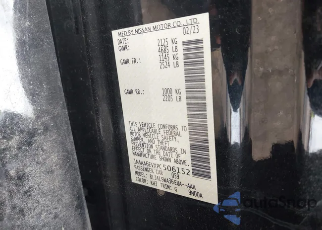 1N4AA6EVXPC506152: 43033365