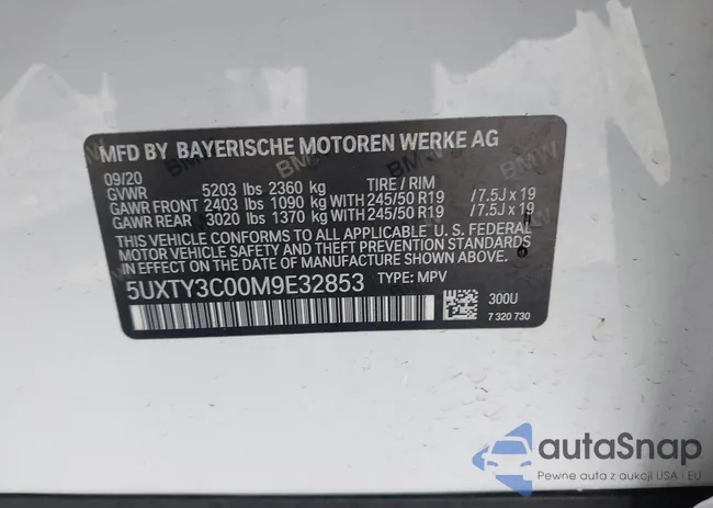 5UXTY3C00M9E32853: 43033425