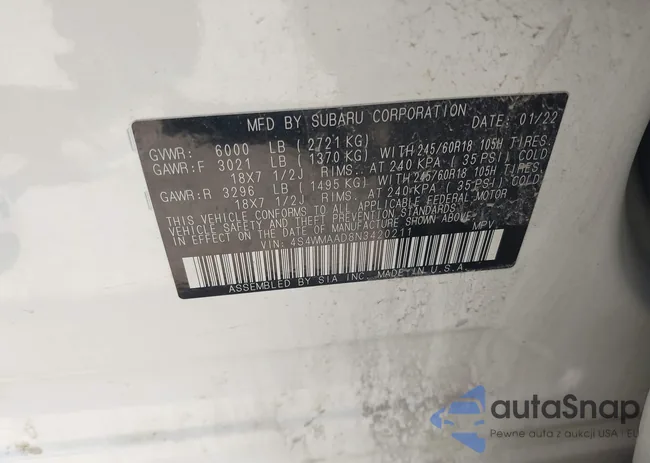 4S4WMAAD8N3420211: 43033449