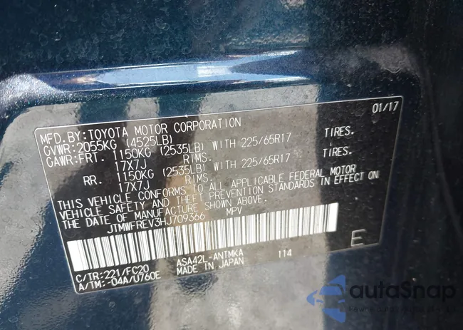 JTMWFREV3HJ709366: 43033696