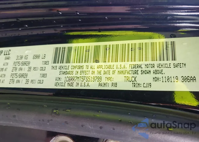 1C6RR7MT5FS519799: 43033742