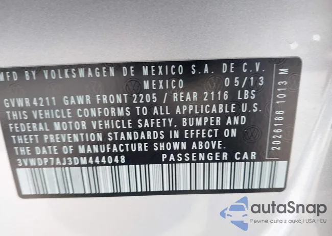 3VWDP7AJ3DM444048: 43032980