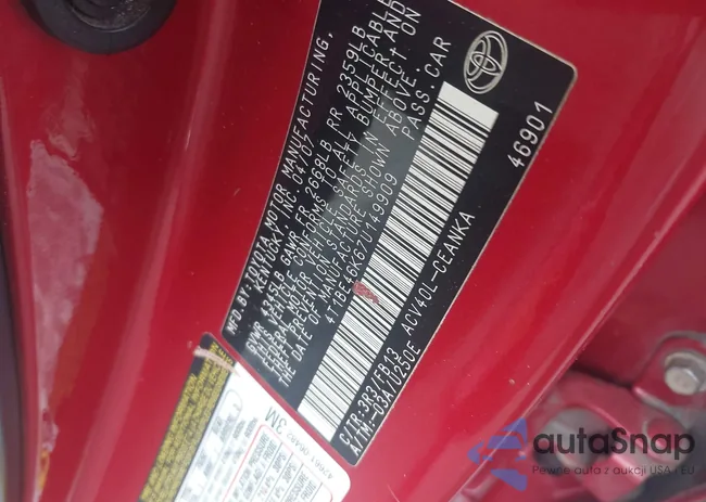 4T1BE46K67U149909: 43033056