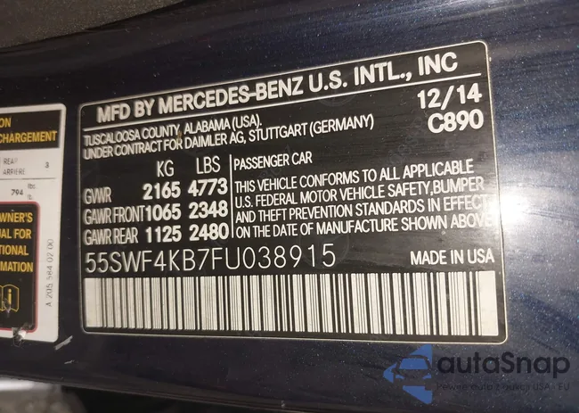 55SWF4KB7FU038915: 43033214