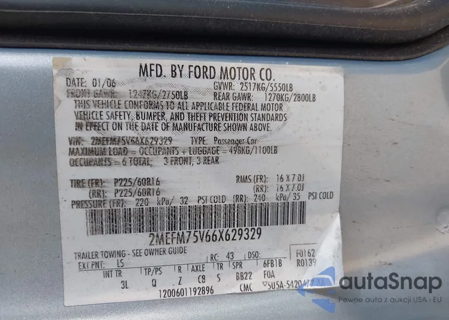 2MEFM75V66X629329: 43033260