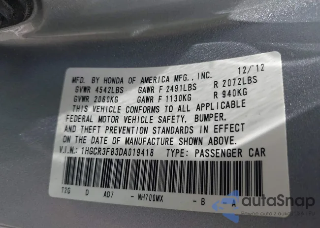 1HGCR3F83DA019418: 43034586