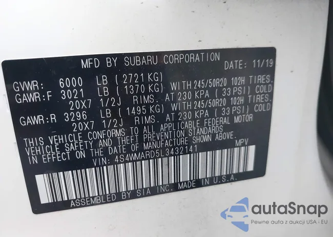 4S4WMARD5L3432141: 43034608