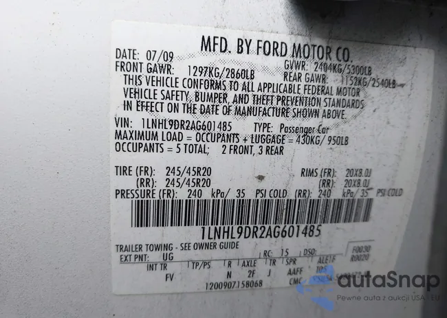 1LNHL9DR2AG601485: 43034807