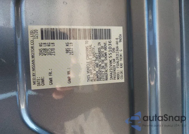 1N4AZ1CVXMC551036: 43034814