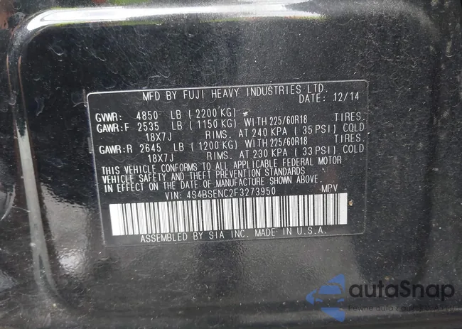 4S4BSENC2F3273950: 43034024