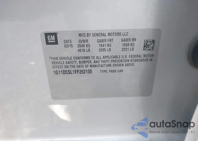 1G11D5SL1FF262105: 43035392