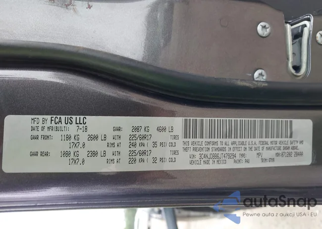 3C4NJDBB6JT479294: 43035565