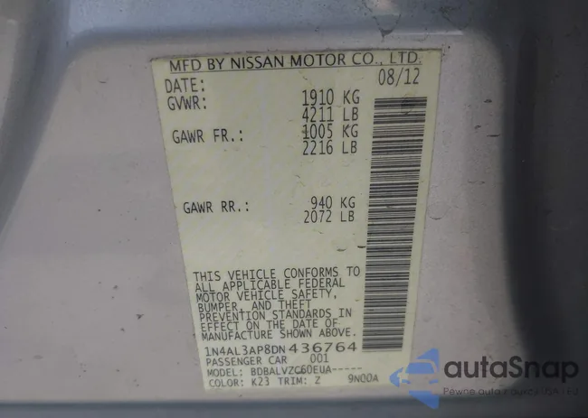 1N4AL3AP8DN436764: 43035640